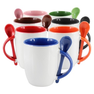Taza con Cuchara sublimable